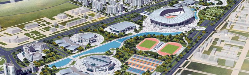 An impression of what the venues will look like during the Asian Indoor and Martial Arts Games in Ashgabat ©OCA