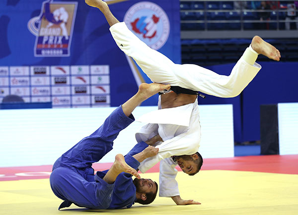 An o-uchi-gari for waza-ari was enough for Martin Pacek to steal gold in golden score on the final day of the Qingdao Grand Prix ©IJF
