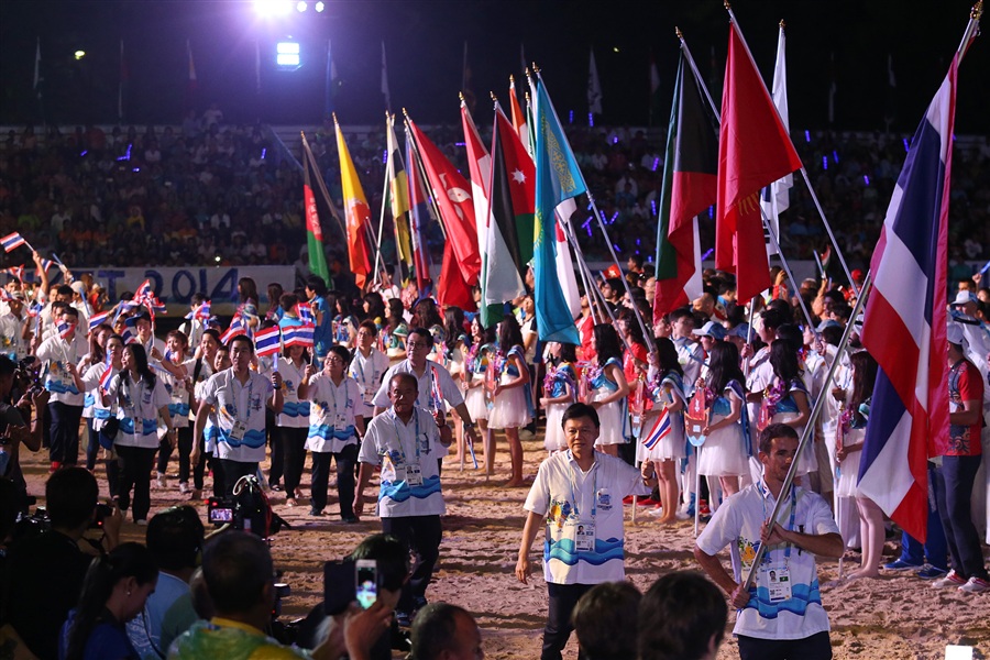 Athletes from 42 countries are attending the Asian Beach Games and most of them seemed to arrive last Thursday (November 13) ©Phuket 2014