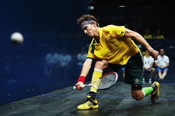 Australia's Cameron Pilley advanced to the third round of the 2014 Qatar Professional Squash Association World Championship ©Getty Images