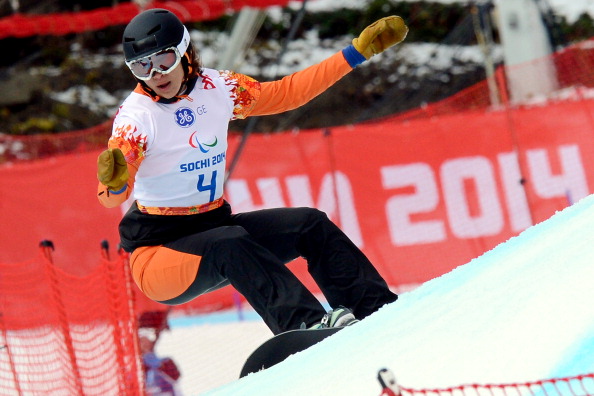 Bibian Mentel-Spee of The Netherlands continued her fine form from Sochi to take gold in the women's SB-LL2 event ©Getty Images
