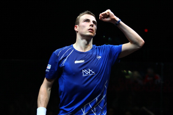 Nick Matthew booked his place in the second round of the 2014 Qatar Professional Squash Association World Championship ©Getty Images