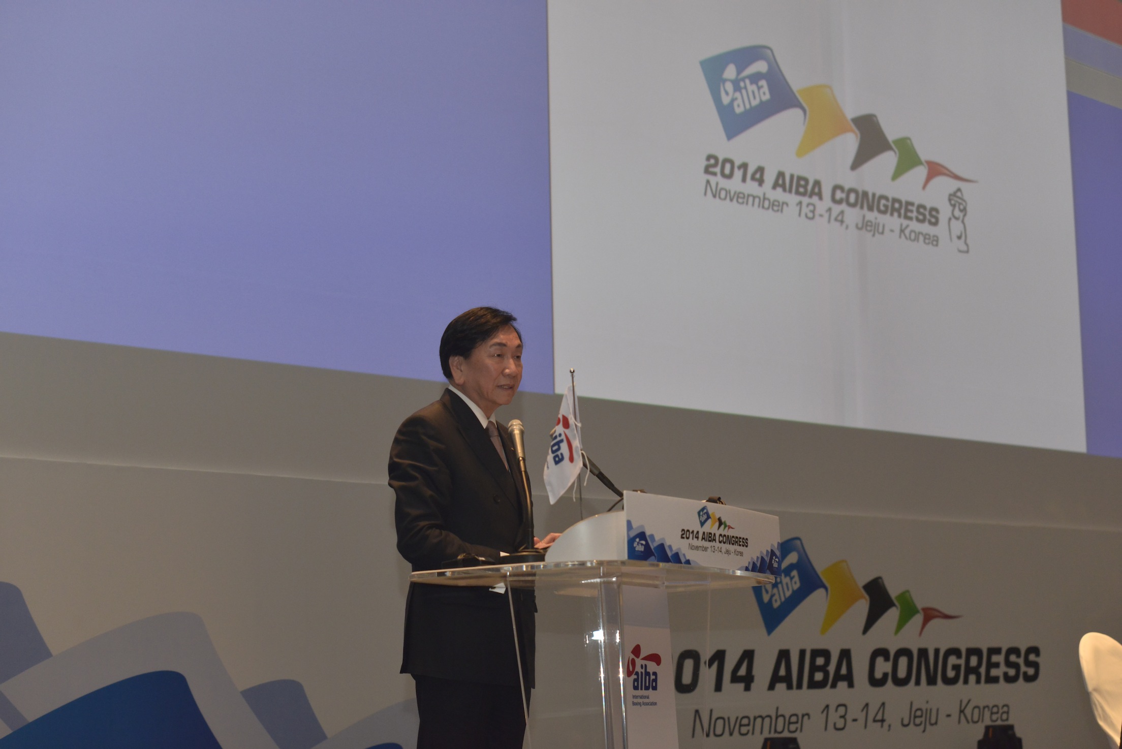 C K Wu was re-elected President of the AIBA at the organisation's Congress in Jeju ahead of the Women's World Boxing Championships ©AIBA