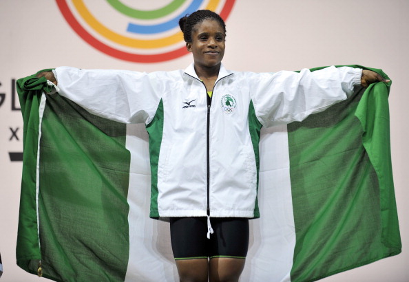 Chika Amalaha was stripped of weightlifting gold after testing positive at Glasgow 2014 ©AFP/Getty Images