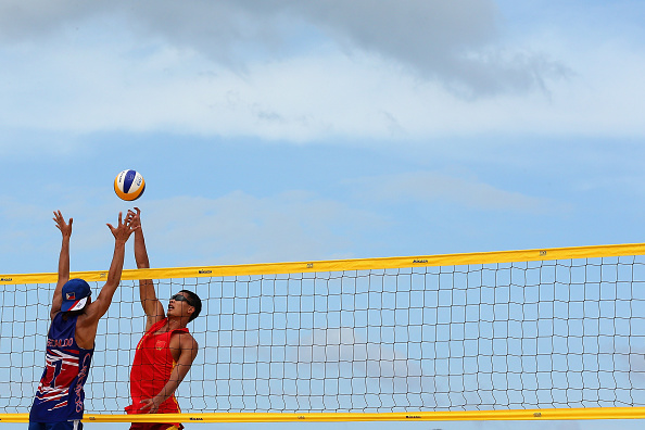 China face the Philippines in beach volleyball on Karon Beach ©Getty Images