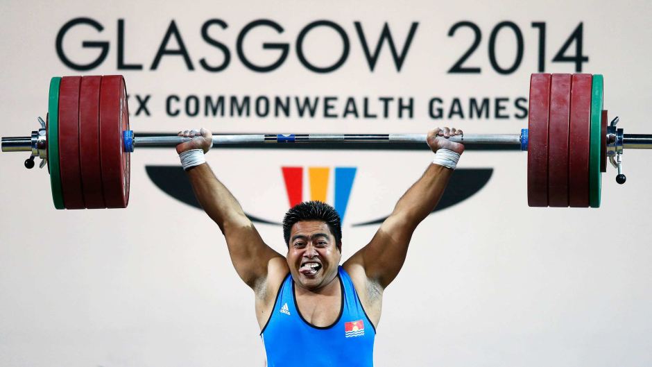 David Katoatau won Kiribati's first-ever Commonwealth Games medal when he claimed gold at Glasgow 2014 ©Getty Images