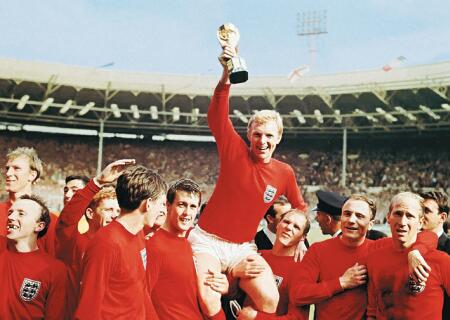 World Cup winners medal by Ray Wilson and Jimmy Greaves are being put up for auction in London ©Getty Images