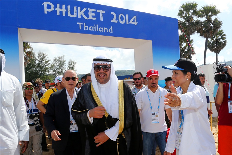 Events such as the Asian Beach Games, which Sheikh Ahmad is currently attending in Phuket, are further strong advertisements for Asian sport ©Phuket 2014