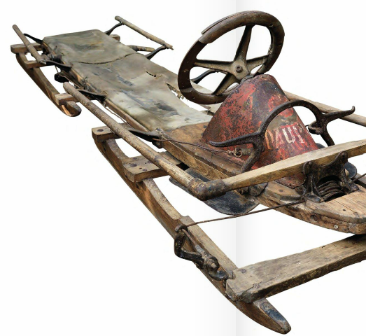 A bobsleigh used by the French team at the first-ever Winter Olympics in Chamonix in 1924 is among the items due to be auctioned in London ©Graham Budd Auctions