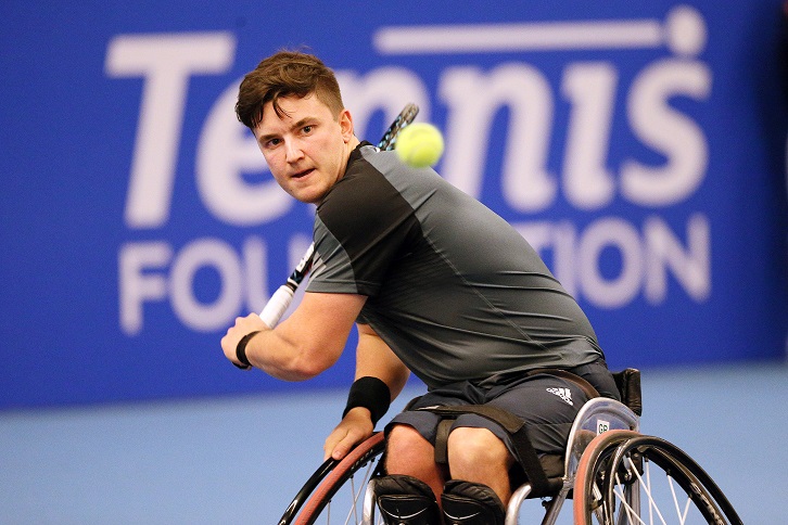 Gordon Reid needs to secure a win against Nicolas Peifer to be in with a chance of advancing at the Wheelchair Tennis Masters ©James Jordan