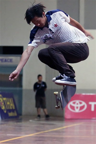  Luk Chum Yin of Hong Kong dominated the "Game of Skate" final ©Phuket 2014