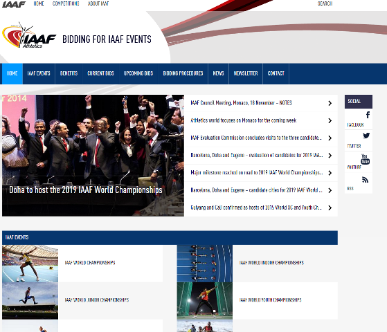 Bidding for a number of World IAAF World Championship events in 2018 version will start next year with the help of a new dedicated website ©IAAF
