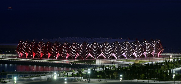 Iconic venues, including the Crystal Hall in which boxing and volleyball will take place, will be part of the attraction of Baku 2015 ©Getty Images
