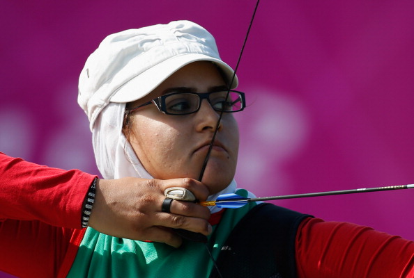Iran's Zahra Nemati won a gold medal in archery at the London 2012 Paralympic Games ©Getty Images