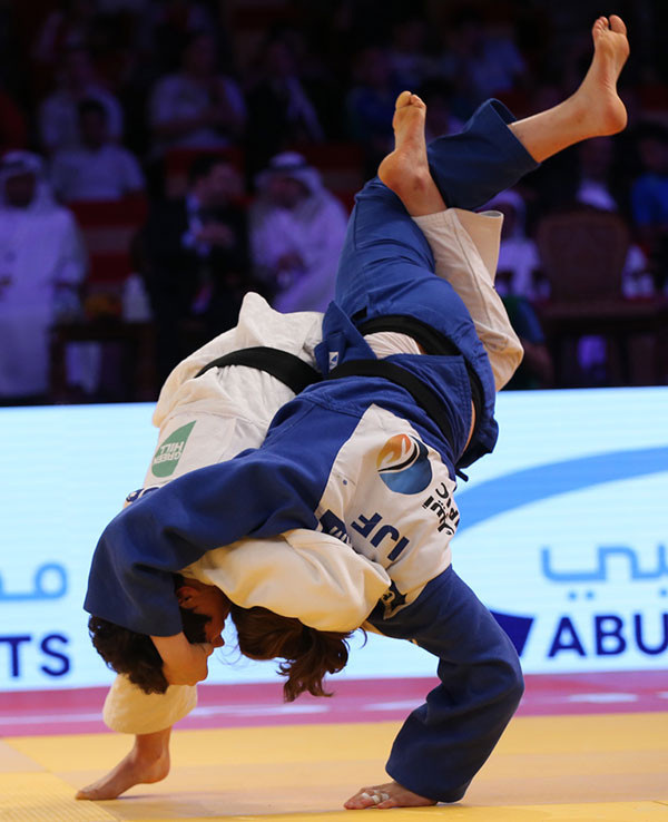 Germany's Laura Vargas Koch proved why she is still one of the best judoka in the world with victory over Austria's Bernadette Graf ©IJF