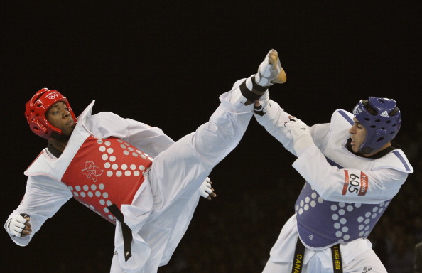 Lutalo Muhammad (left) is part of GB Taekwondo's young contingent at the Championships ©Getty Images