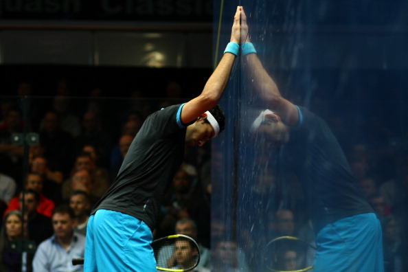 Mohamed Elshorbagy pushed Ramy Ashour all the way but narrowly lost out ©Getty Images