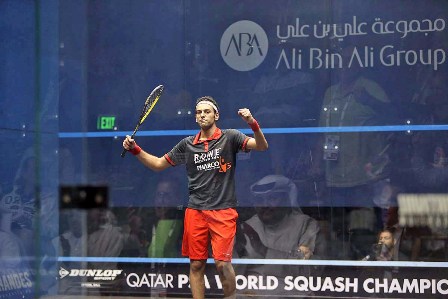 Mohamed Elshorbagy will meet fellow Egyptian Ramy Ashour in the PSA World Championship final ©PSA