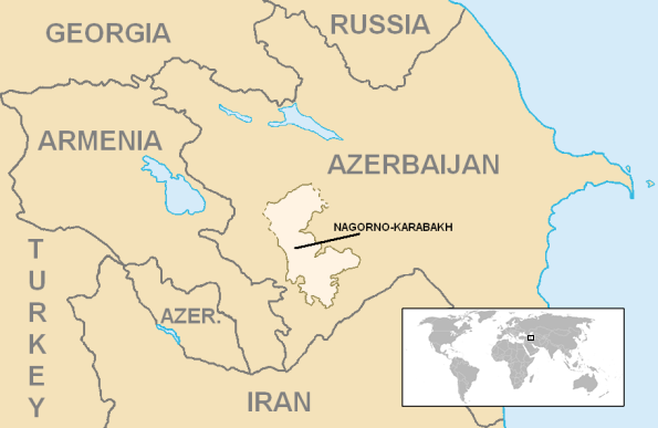 The disputed Nagorno-Karabakh region has sparked fresh hostilities between Azerbaijan and Armenia recently ©Wikipedia