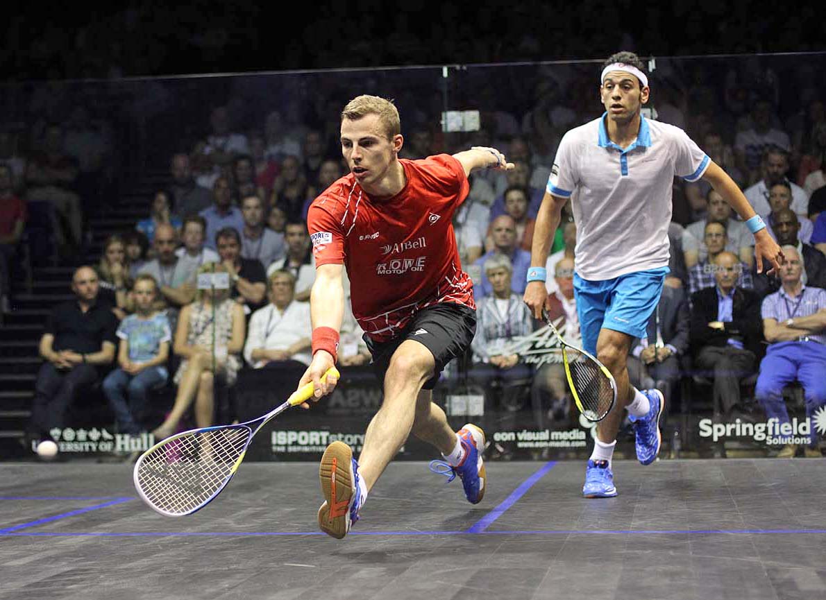 Nick Matthew is to face current world number one Mohamed El Shorbagy in the semi-finals of this year’s Professional Squash Association World Championship ©PSA