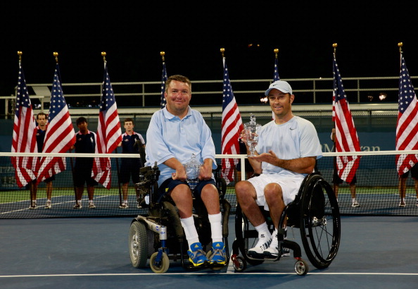 Nick Taylor (left) and David Wagner (right) of the United States will play in the final of the quad competition tomorrow ©Getty Images 