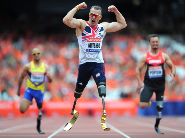 Richard Whitehead has given enouragement to patients who have lost limbs in the Syrian conflict ©Getty Images