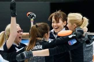 Russia are through to the women's final at the European Curling Championships ©WCF/Richard Gray
