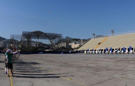A first archery competition has taken place at the Sambodromo Olympic venue ©Rio 2016
