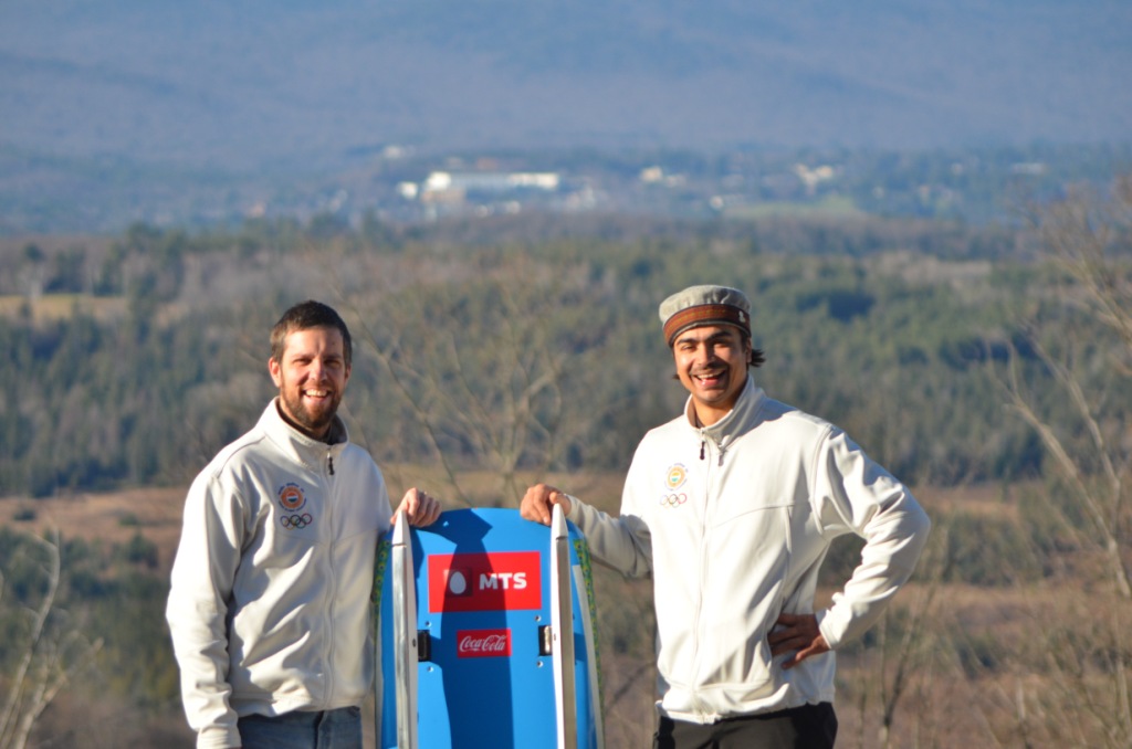 Shiva Keshavan has acquired Duncan Kennedy as his first coach ©Indian Luge Team
