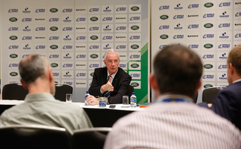 Sir Craig Reedie was speaking at the IRB World Rugby ConfEx ©Getty Images