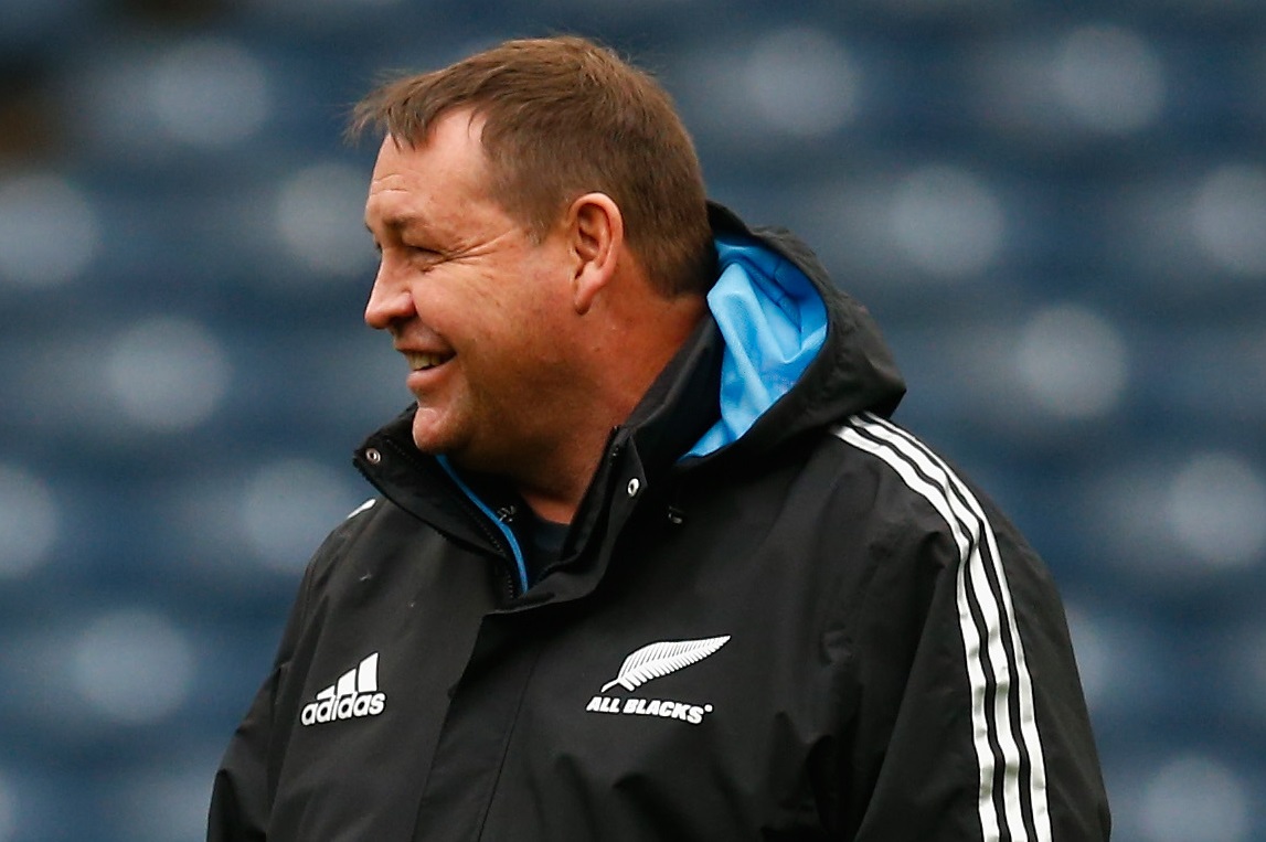 Steve Hansen has been awarded the World Rugby Coach of the Year title for the third year in succession ©Getty Images