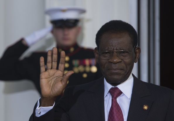 Teodoro Obiang, President of Equatorial Guinea, met with Issa Hayatou, President of CAF, today ©Getty Images