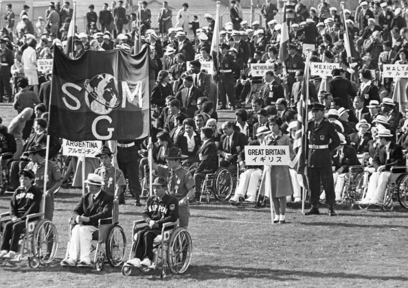 The Opening Ceremony of the Tokyo 1964 Paralympic Games, exactly fifty years ago ©Hulton Archive/Getty Images
