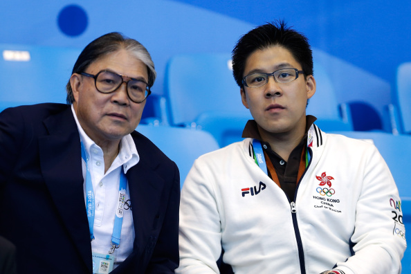 Timothy Fok Tsun-ting (left), President of the Sports Federation & Olympic Committee of Hong Kong, delivered an opening speech ©Getty Images