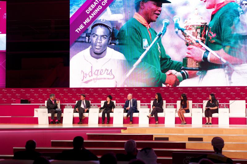 Wilfried Lemke spoke about the imprisonment of Ghoncheh Ghavami for attending an FIVB World League match in Tehran during the Doha GOALS Forum in Qatar  ©DOHAGOALS Forum