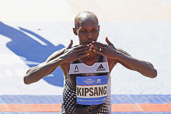 Wilson Kipsang wins the NYC 2014 Marathon ©Getty Images