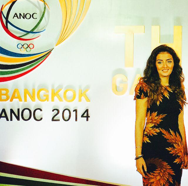 Head of international relations at the National Olympic Committee of the Republic of Azerbaijan Konul Nurullayeva gave the ANOC General Assembly an update on preparations for the first-ever European Games in Baku next year ©Facebook