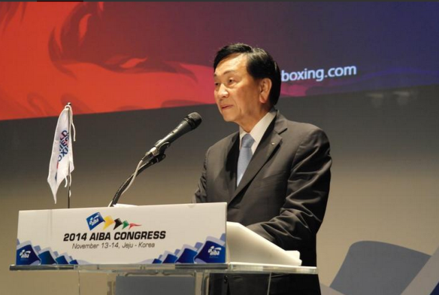 C K Wu has been re-elected for a third four-year term as President of AIBA ©AIBA