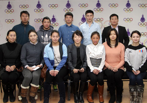 A Ceremony has taken place to award Mongolian Olympic Solidarity Scholarships for Rio 2016 ©Mongolia NOC