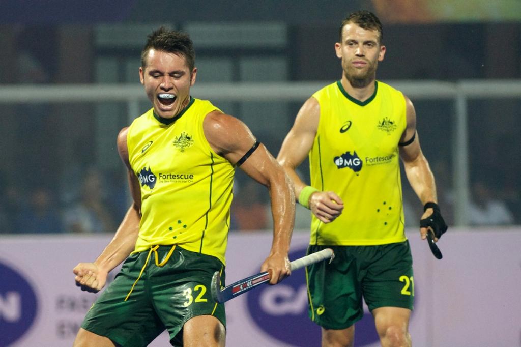 A Jeremy Hayward double ensured Australia recorded their first win of the tournament in India ©FIH
