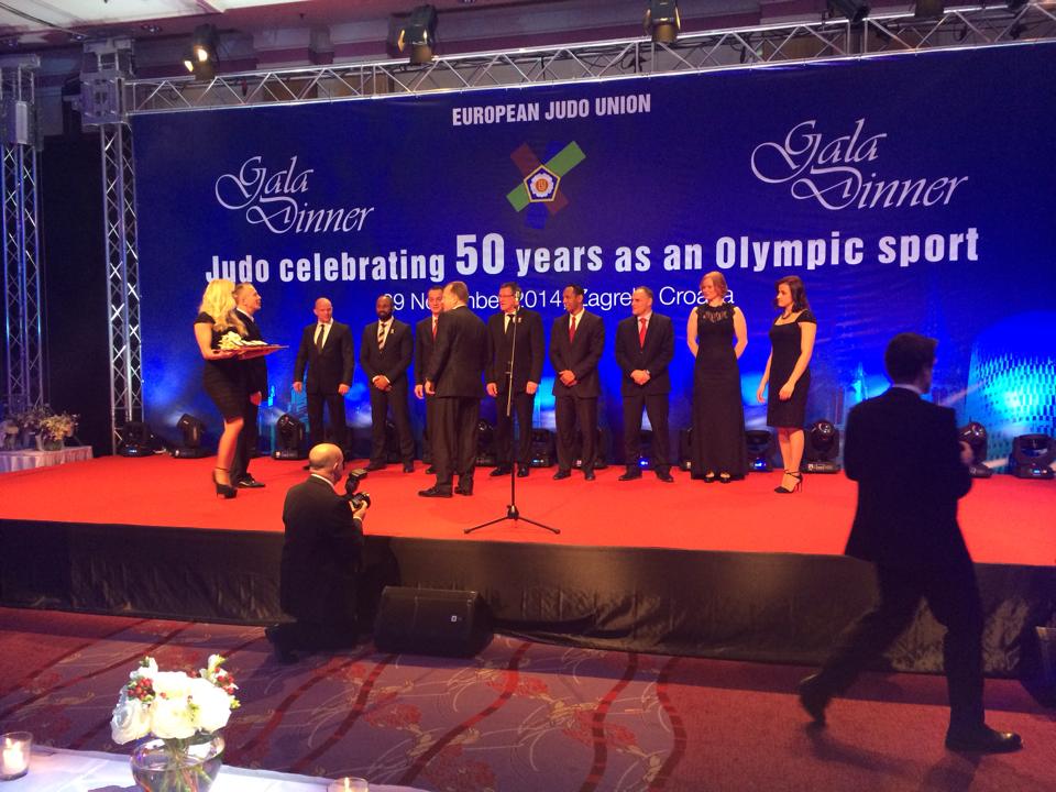 A number of Olympic medallists received special awards to recognise their contribution to the EJU ©EJU