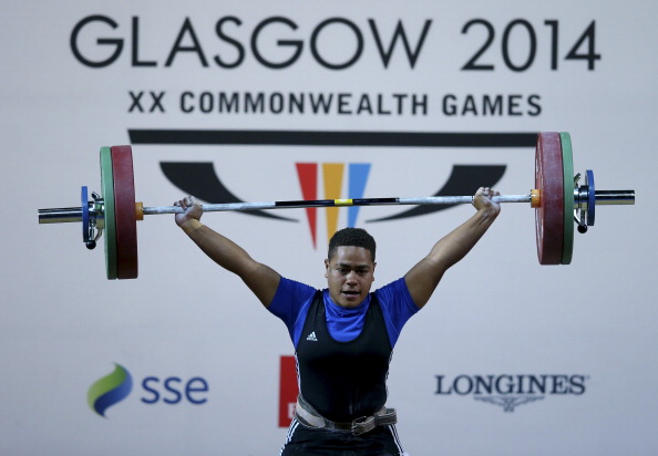 Apolonia Vaivai secured weightlifting bronze at the Glasgow 2014 Commonwealth Games ©Getty Images