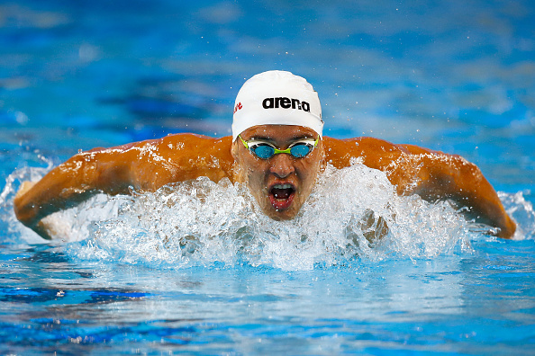Chad le Clos claimed the gold medal in the men's 200m freestyle event in Doha ©Getty Images
