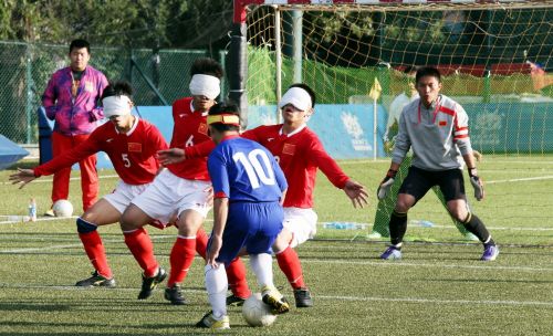 China triumphed at the first ever Hong Kong Open Blind Football Tournament ©IBSA