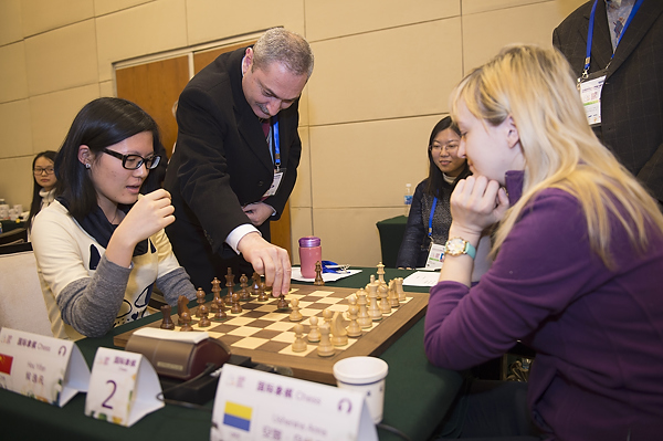 China were strong in chess on first day of World Mind Games in Beijing ©SportAccord
