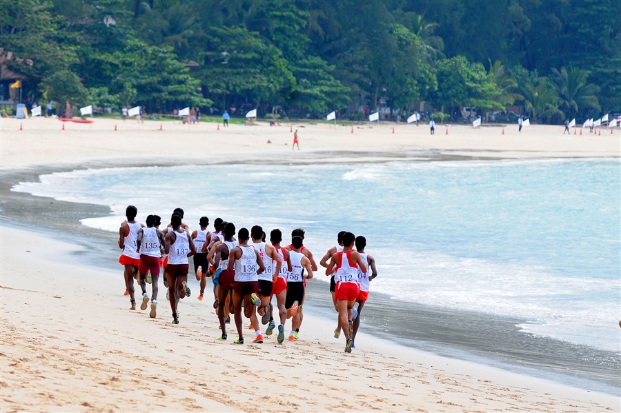 Cross country was a huge success on the sand in Phuket at the Asian Beach Games ©Phuket 2014