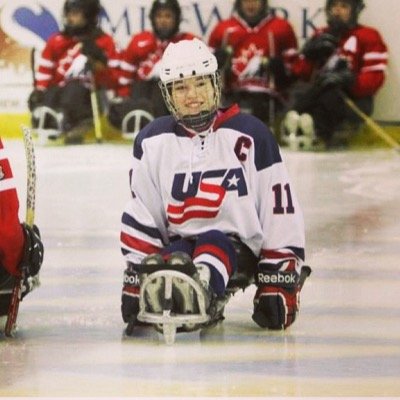 American ice sledge hockey player Kelsey Diclaudio has been voted IPC Athlete of the Month for November ©Twitter
