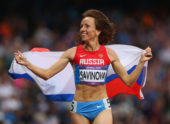 Olympic 800 metres champion Maria Savinova is among the Russian athletes accused of taking banned drugs by German television ©Getty Images