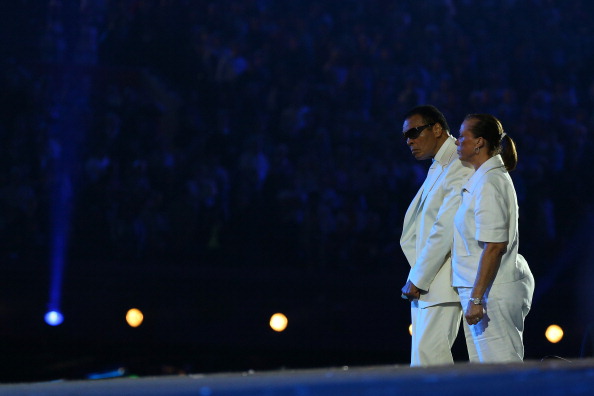 Muhammad Ali, with his wife Lonnie, at the London 2012 Olympic Games Opening Ceremony ©Getty Images