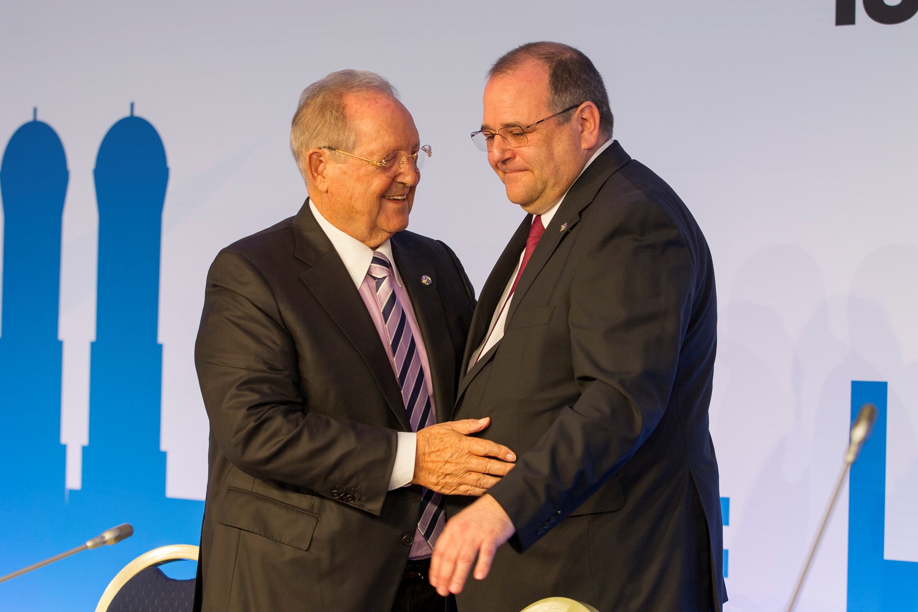 Olegario Vazquez Raña and Franz Schreiber have been elected President and secretary general of the ISSF during its General Assembly in Munich today ©ISSF